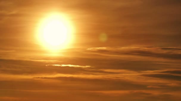gouden zonsondergang time-lapse 4k - Video