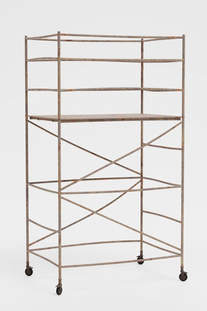 Realistic 3D Render of Metal Scaffolding - Photo, Image