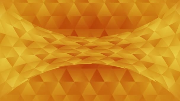 Dreiecksmuster geometrischer Formen. abstrakte polygonale Schleifenanimation. farbenfroher Hintergrund. - Filmmaterial, Video