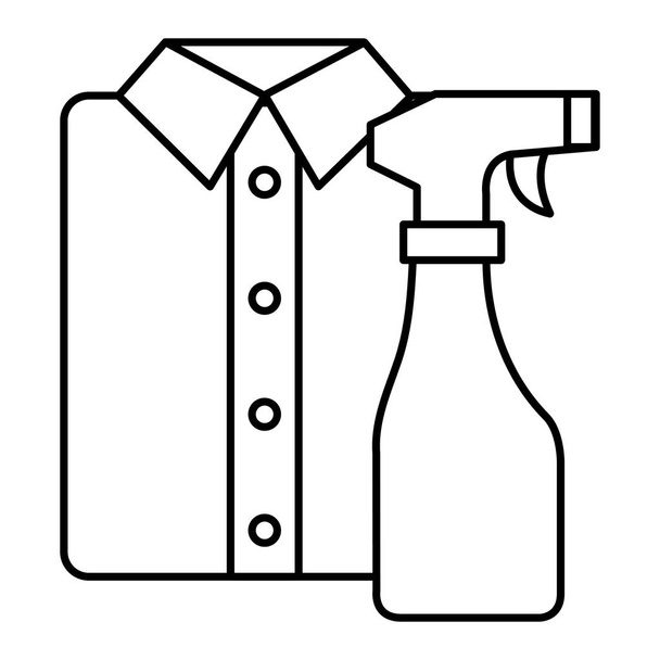 Послуги прання сорочок та одягу
 - Вектор, зображення