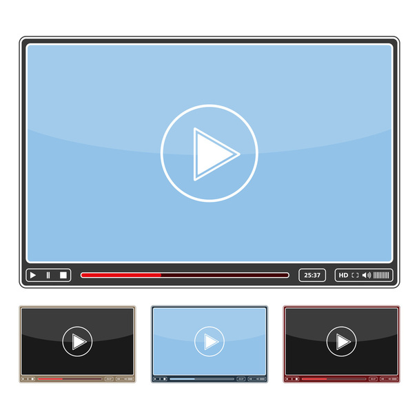 Video Player - Vector, imagen