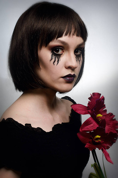 beautiful girl in make-up in the Studio - Fotografie, Obrázek