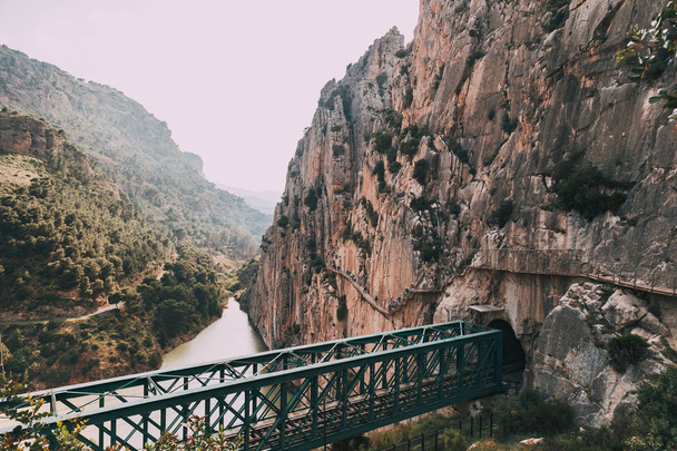 Bridge over de river among rock mountains in south of Spain - Valokuva, kuva