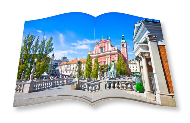 Le célèbre "Triple Pont" sur Ljubljana (Slovénie - Europe) - Pe
 - Photo, image