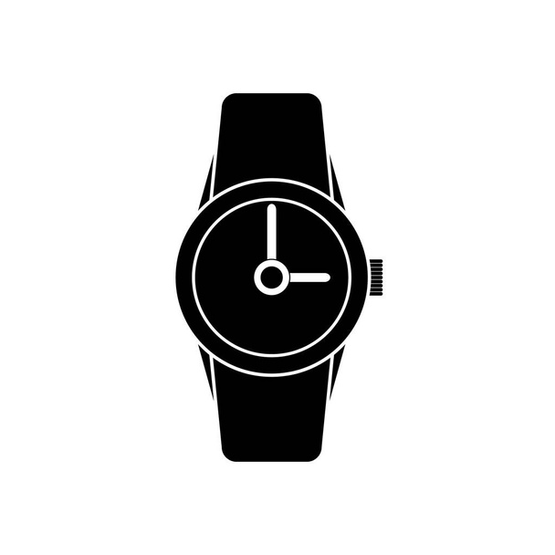 Wristwatch icon. Clock watch icon isolated on white background. Business concept clock pictogram. - Vector, Image