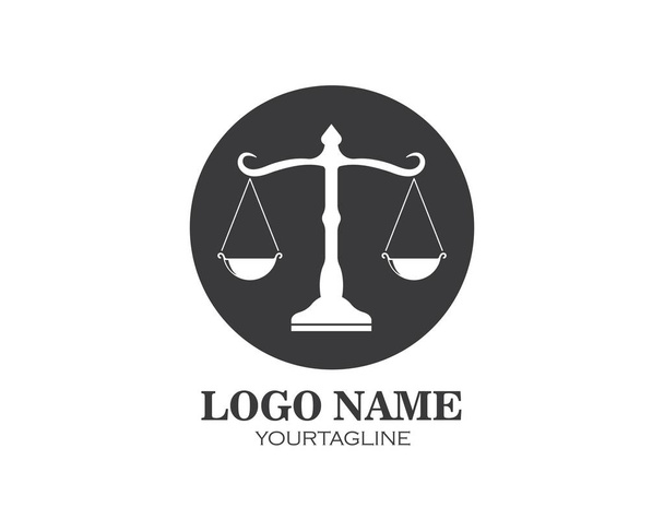 Rechtsanwalt logo vektor vorlage design - Vektor, Bild