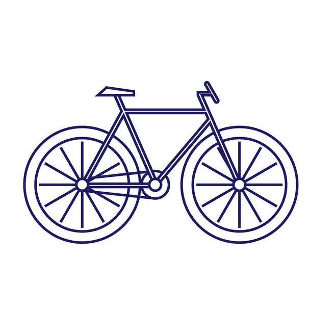 Bicycle geometric illustration isolated on background - Vettoriali, immagini