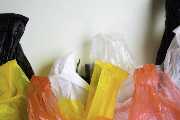 Diga não aos sacos de plástico - Não há mais conceito de plástico isolado fundo branco
 - Foto, Imagem