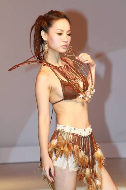 a Fashion Show with the model at hong kong - Zdjęcie, obraz