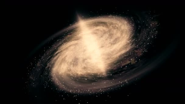 Galaxie spirale tournante 4k, exploration de l'espace lointain, naissance d'une galaxie, wa laiteuse
 - Séquence, vidéo