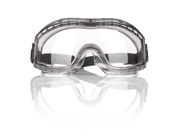 Óculos de segurança isolados sobre fundo branco
 - Foto, Imagem