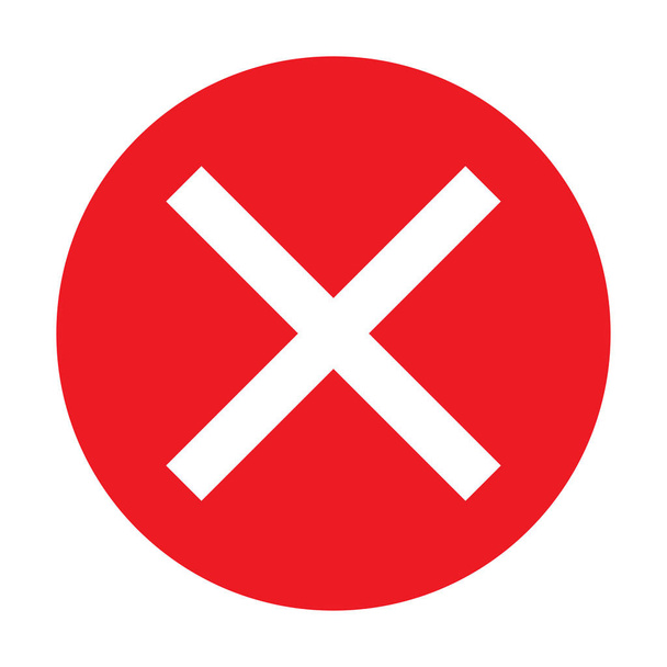 ícone simples mostrando sim ou não cor
 - Vetor, Imagem