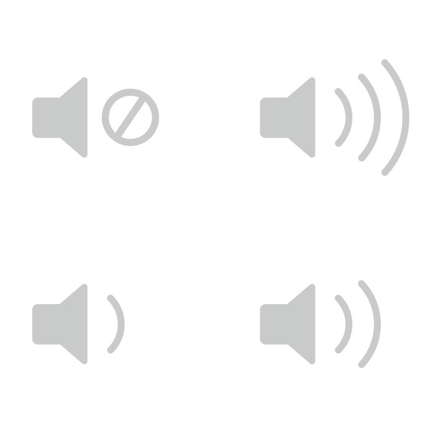 sound volume icon on the white background - Vector, Image