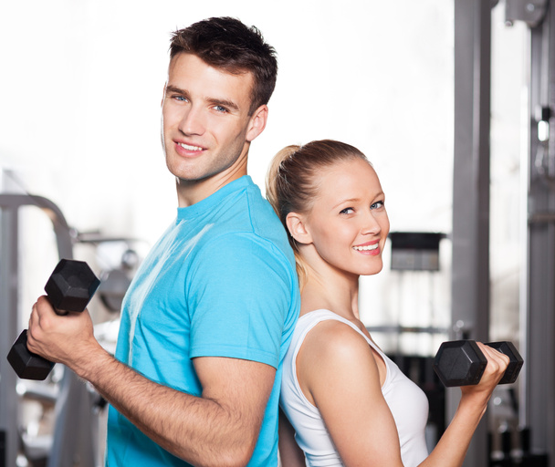 Couple at the gym - Foto, imagen