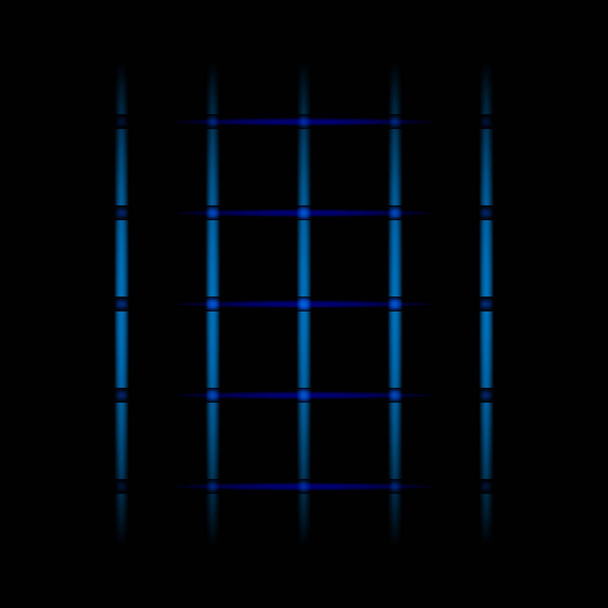 3d синій вицвітаючий неоновий світловий елемент, лінії, точки, сітка на чорному тлі. Футуристичний абстрактний патерн. Текстура для веб-дизайну, презентацій, цифрового друку, моди, концептуального дизайну. ЕПС 10
. - Вектор, зображення