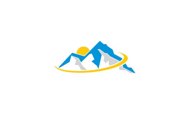 Berg Geschäft Logo Symbol Vektor Entwicklung - Vektor, Bild