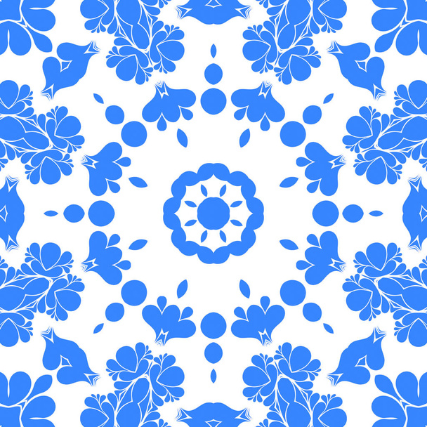 modré a bílé abstraktní bezešvé pozadí - Fotografie, Obrázek