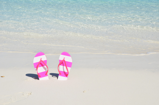 Flip-flops on the beach - Photo, Image