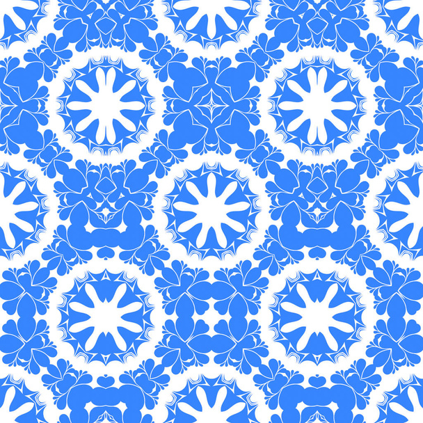 fondo sin costura abstracto azul y blanco
 - Foto, Imagen