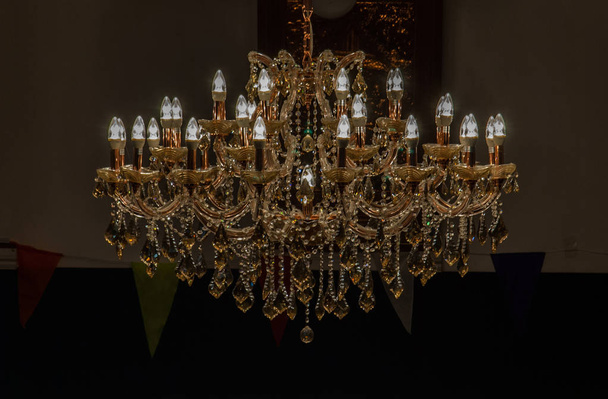 Chrystal kattokruunu lamppu kattoon, Contemporary sisustus C
 - Valokuva, kuva