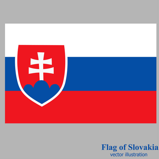 Πανό με σημαία της Σλοβακίας. Διάνυσμα. - Διάνυσμα, εικόνα