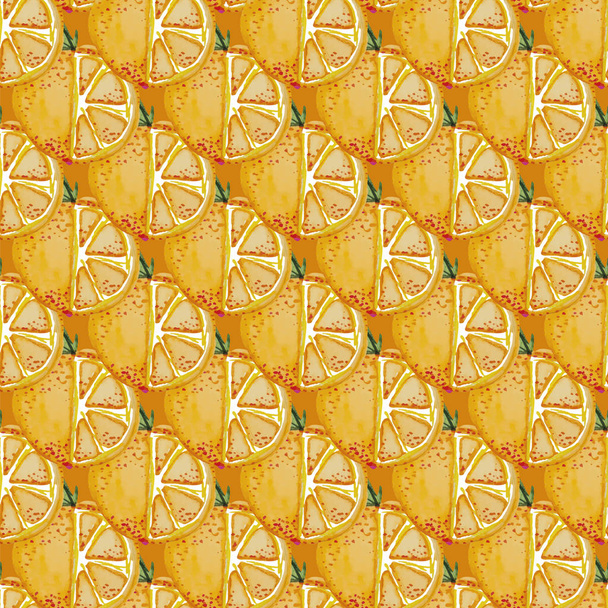 Oranje naadloze patroon herhaling tegel - Vector, afbeelding