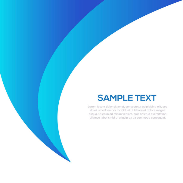 Blue abstract background template - Wektor, obraz