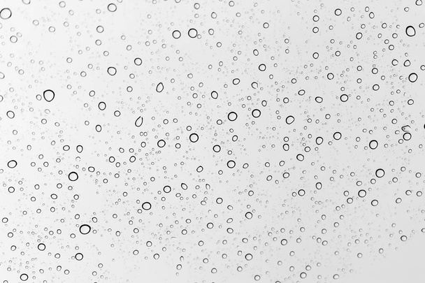 Gotas de lluvia en la superficie de los cristales
 - Foto, Imagen