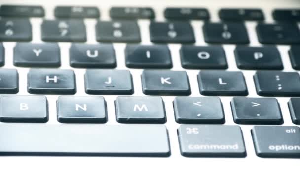 close-up do teclado do computador. - Filmagem, Vídeo