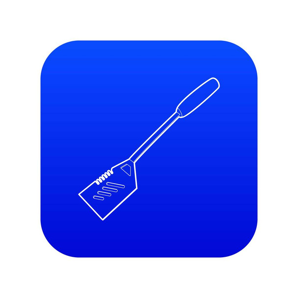 Spatular icon blue vector - Вектор,изображение