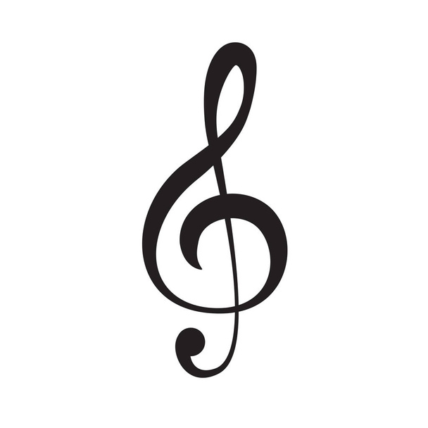 Icona della chiave di violino isolata sul vettore bianco eps 10
 - Vettoriali, immagini