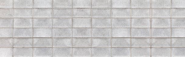 Panorama Cement blok stěny textury a bezešvé pozadí - Fotografie, Obrázek