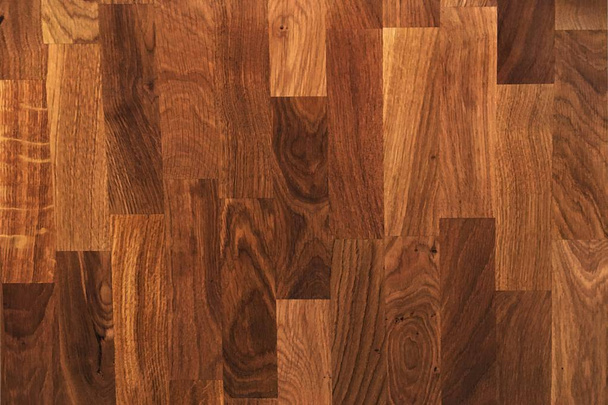 寄木細工の木の質感、暗い木製の床の背景 - 写真・画像