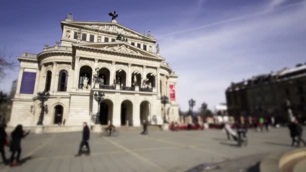 Zeitraffer Opernplatz Frankfurt - Filmmaterial, Video