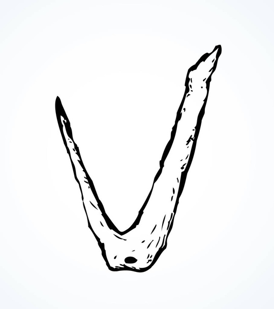 Bone Hooks. Desenho vetorial
 - Vetor, Imagem