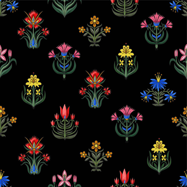 Seamless pattern with little flowers for fabric or interior design. - Vektori, kuva
