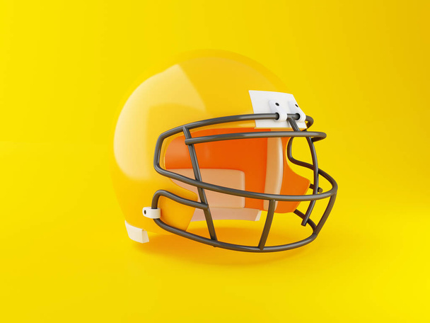 3d American football helmet. Sport concept. - Valokuva, kuva