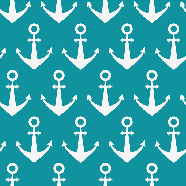 Seamless pattern with anchors - Wektor, obraz