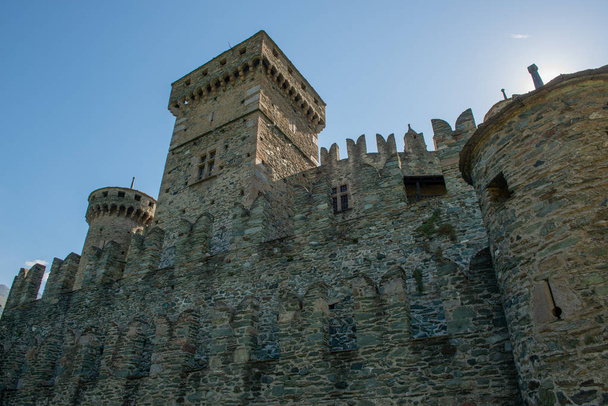 valle d 'aosta castle fénis - Foto, Bild