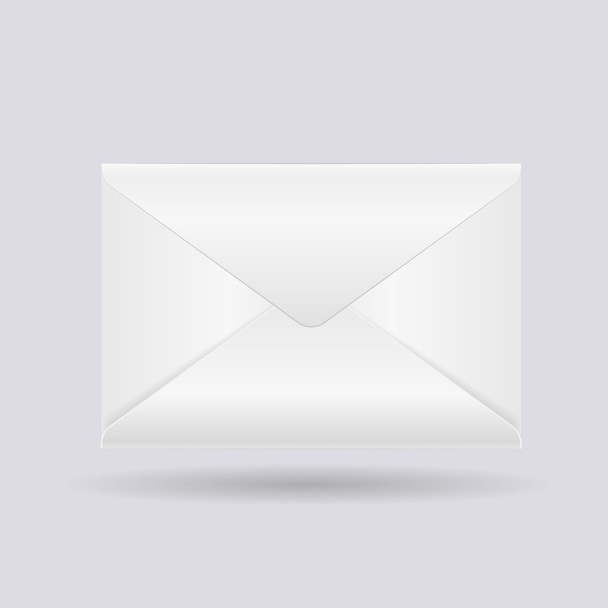 Closed white envelope - Вектор,изображение
