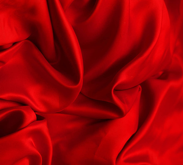 Smooth elegant red silk  - Foto, Imagem