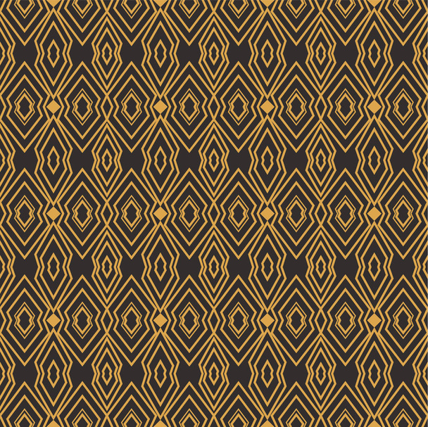 Art Deco padrão geométrico de luxo sem costura. Forma dourada. Vector deixa fundo elegante. Ilustração abstrata da concha do mar
. - Foto, Imagem