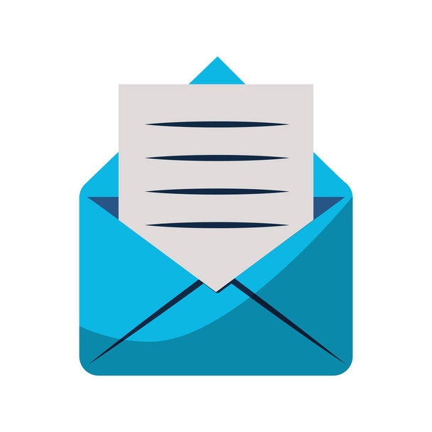 Email with letter symbol isolated - Vector, Image