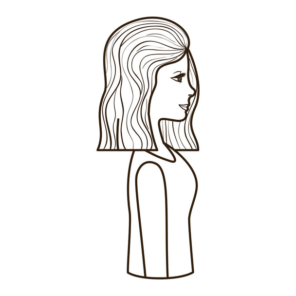 jovem mulher avatar personagem
 - Vetor, Imagem
