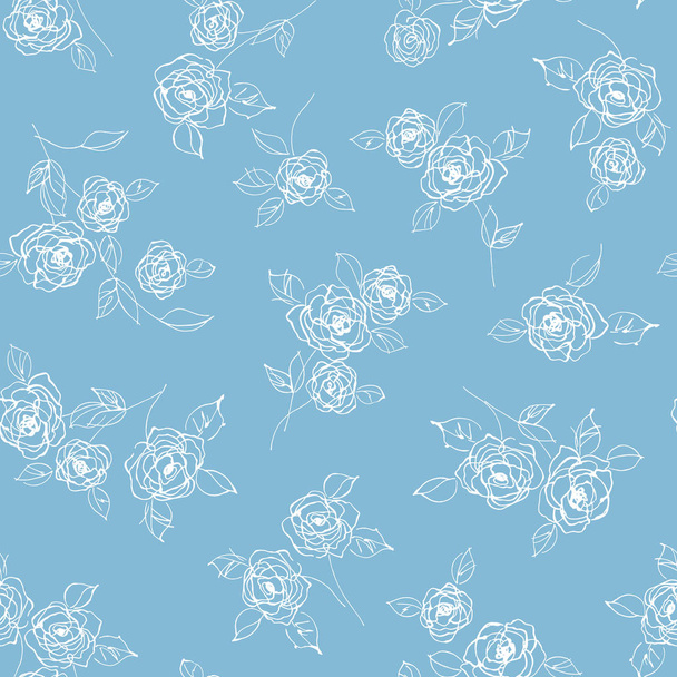 Abstract pretty flower seamless pattern - Vector, Image