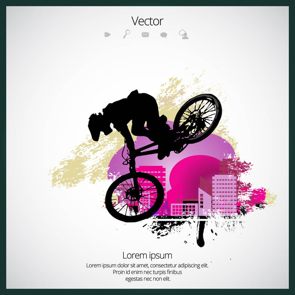 Sport Illustration von bmx rider  - Vektor, Bild