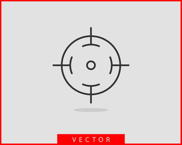 Target icon vector - Vector, afbeelding