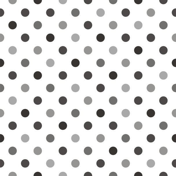 Nahtloses Vektormuster oder Textur mit dunkelgrauen und schwarzen Tupfen auf weißem Hintergrund für Blog, Webdesign, Sammelalbum. - Vektor, Bild