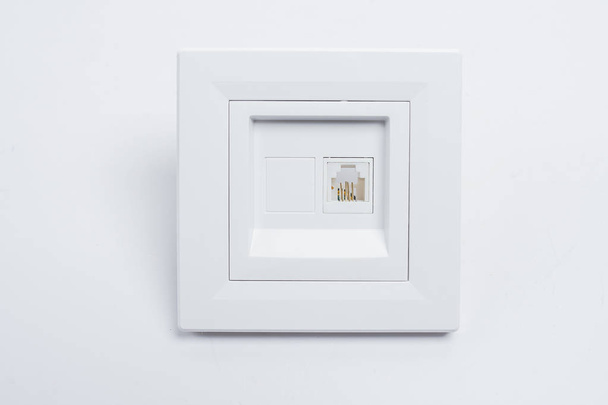 electrical outlets on a white background - Foto, immagini