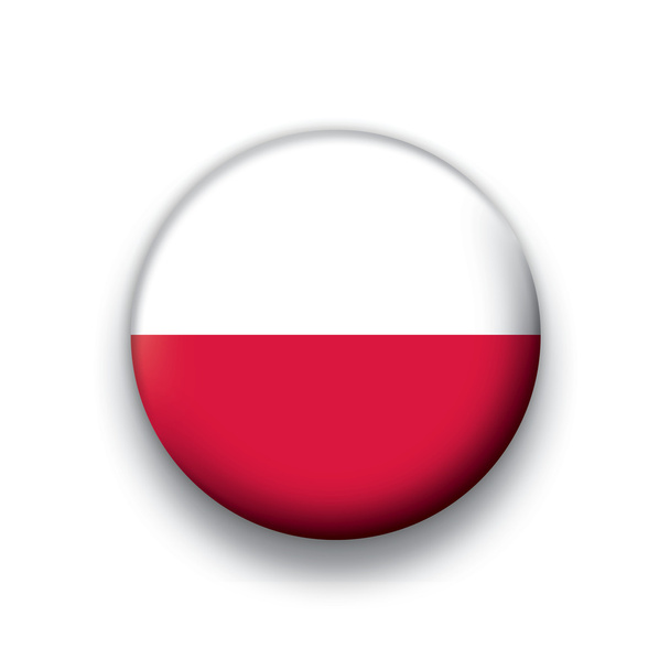 Ряд кнопок векторного флага всех суверенных стран - Польша
 - Вектор,изображение